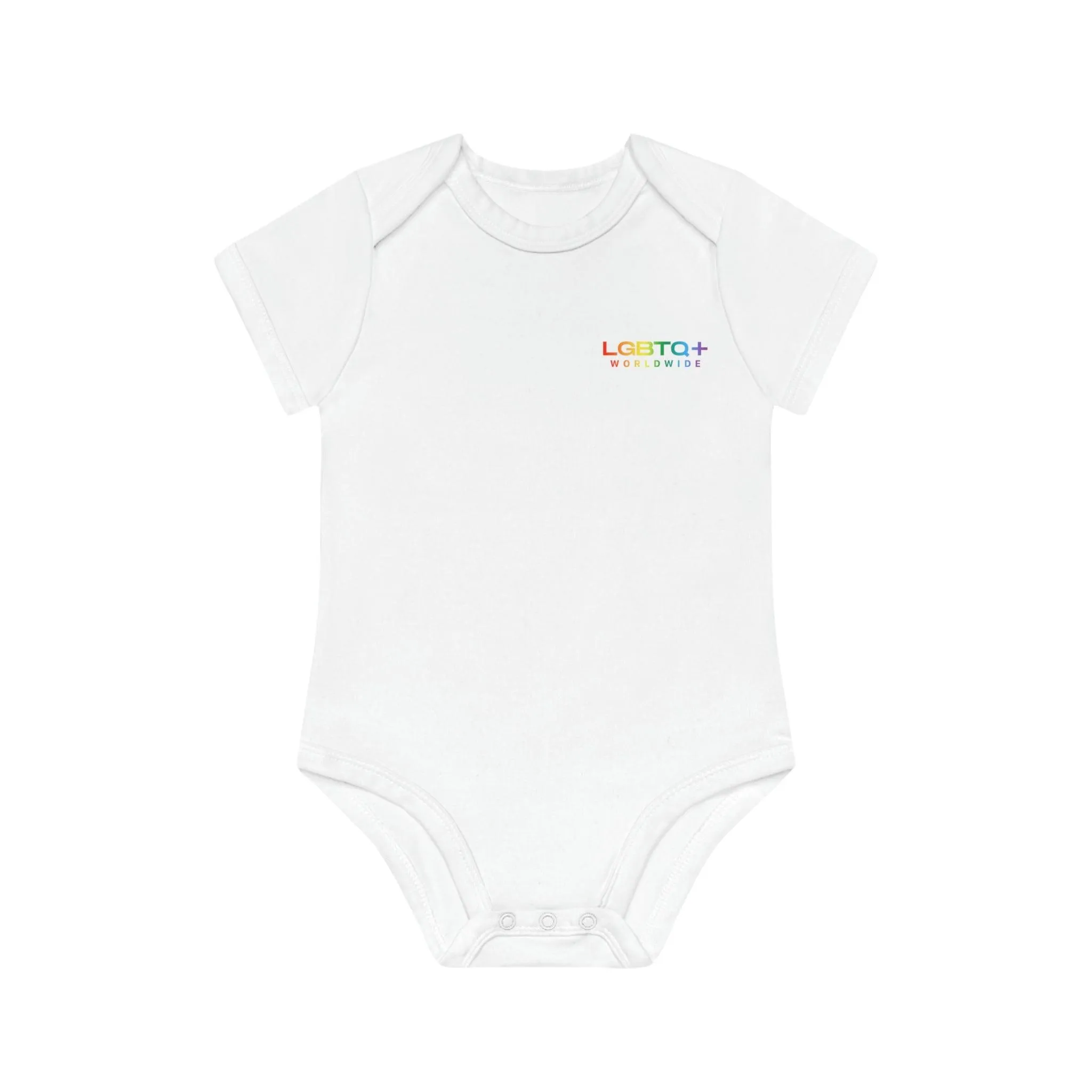 ,,FLAMINGO" Baby Organic Short Sleeve Bodysuit