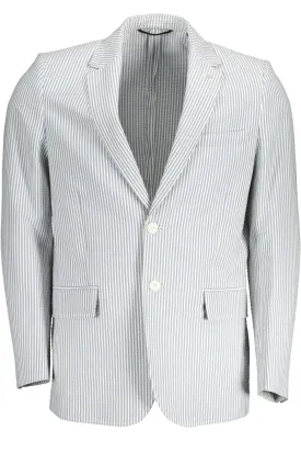 Gant White Cotton Men Jacket