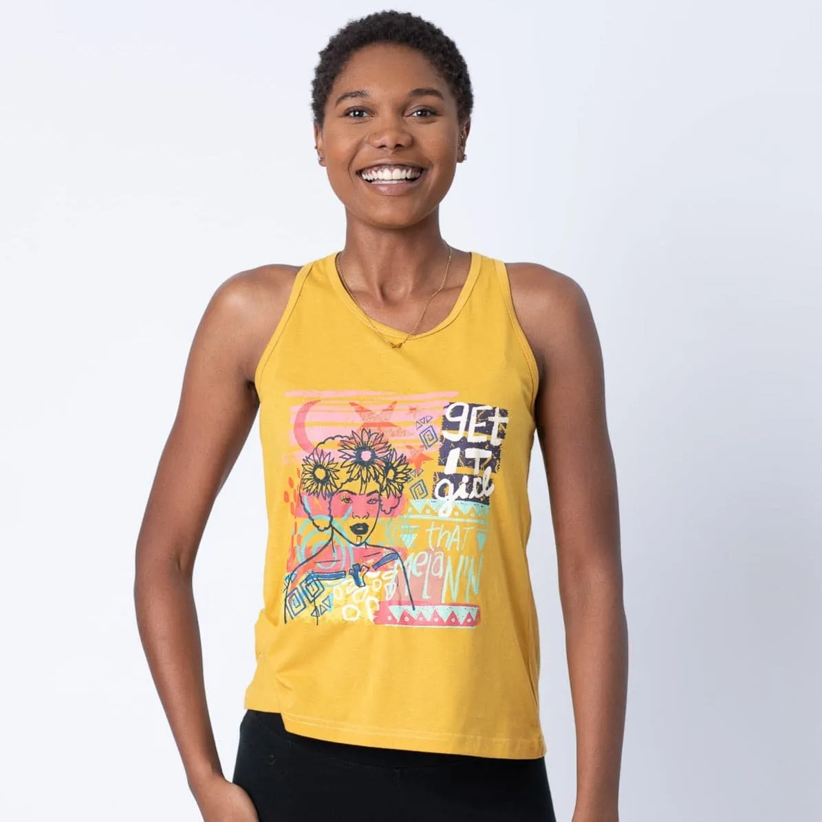 Get It Girl Twist Back Tank (Youth & Adult)