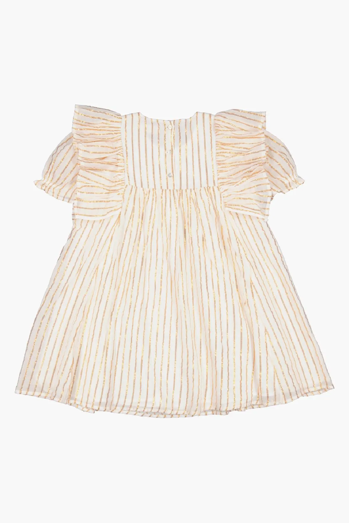 Girls Dress MarMar Copenhagen Dailyn Gold Stripes