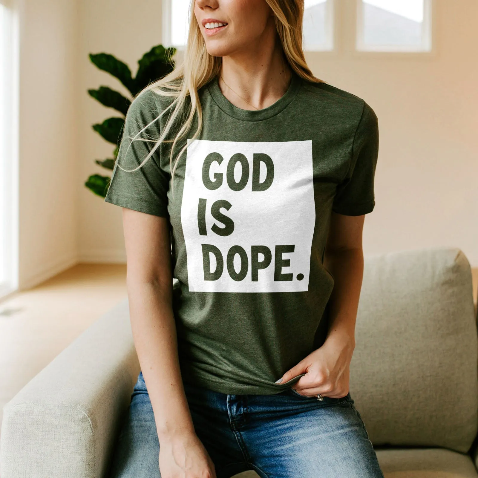 God is Dope Tee Shirts For Women - Christian Shirts for Women - Religious Tee Shirts