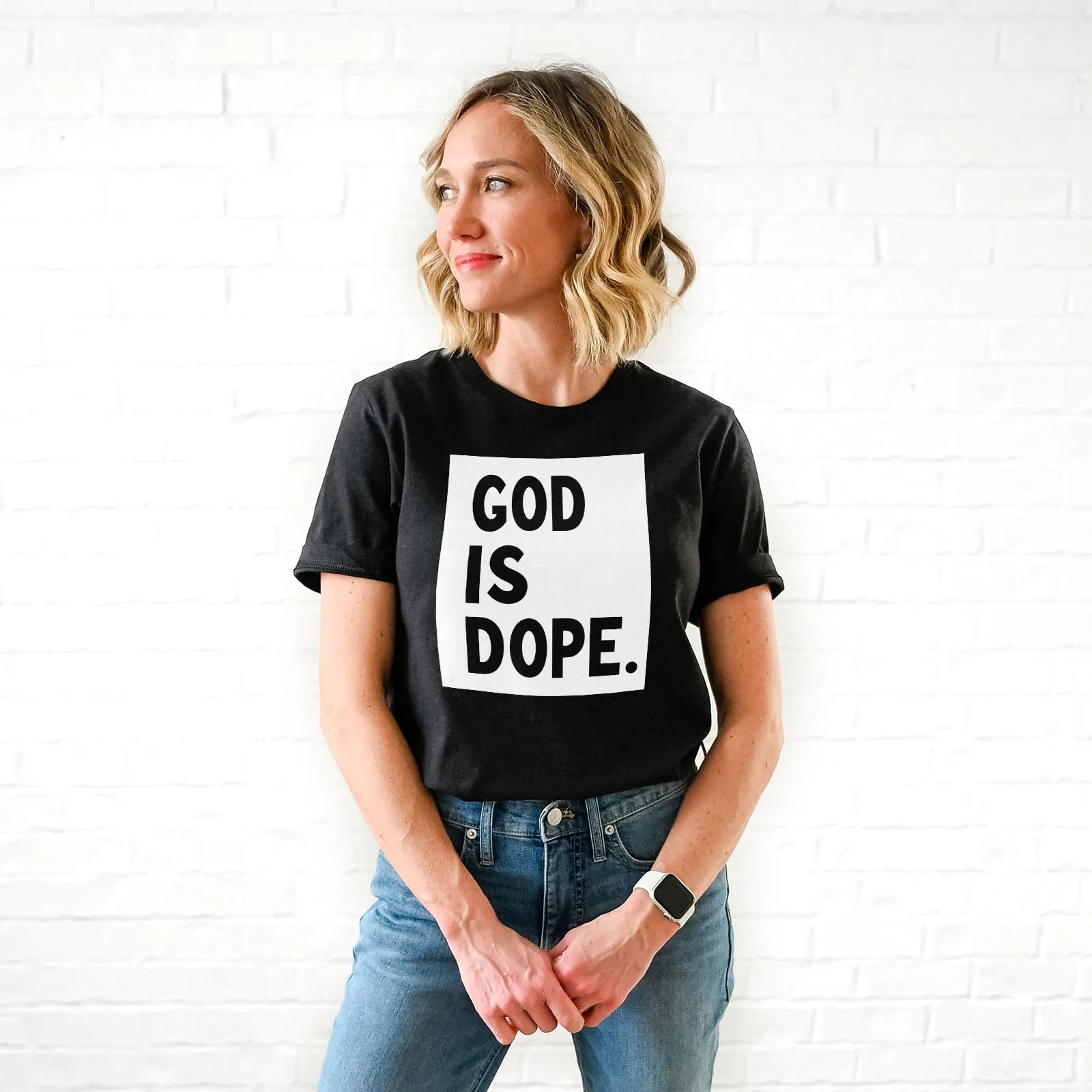 God is Dope Tee Shirts For Women - Christian Shirts for Women - Religious Tee Shirts