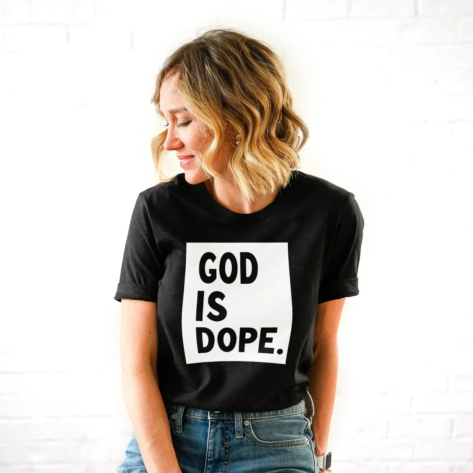 God is Dope Tee Shirts For Women - Christian Shirts for Women - Religious Tee Shirts