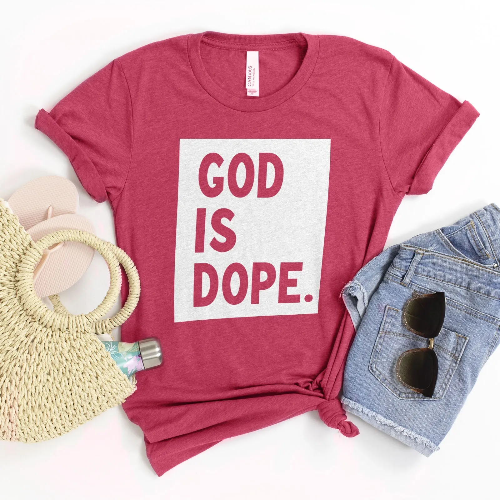 God is Dope Tee Shirts For Women - Christian Shirts for Women - Religious Tee Shirts