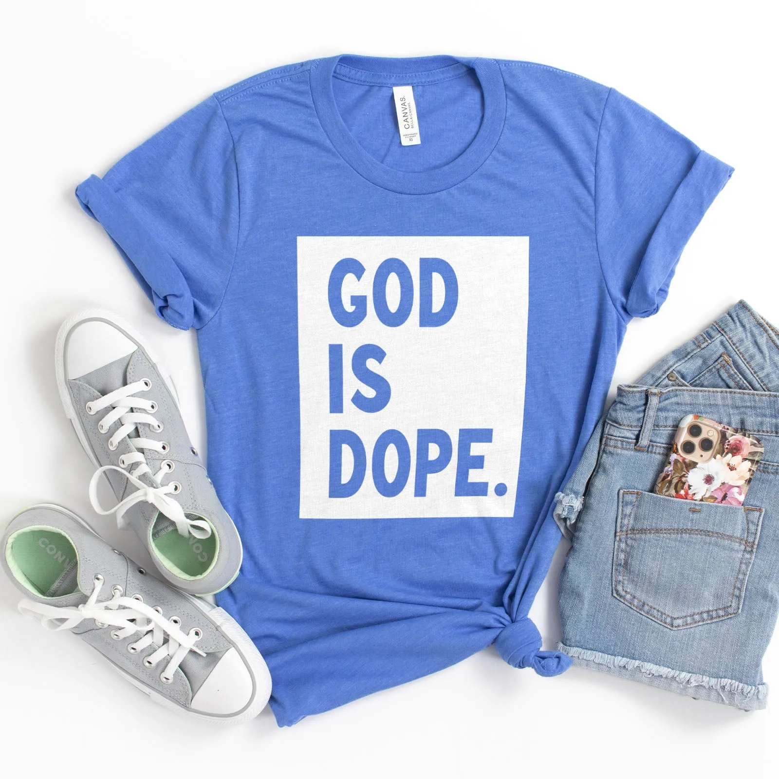 God is Dope Tee Shirts For Women - Christian Shirts for Women - Religious Tee Shirts