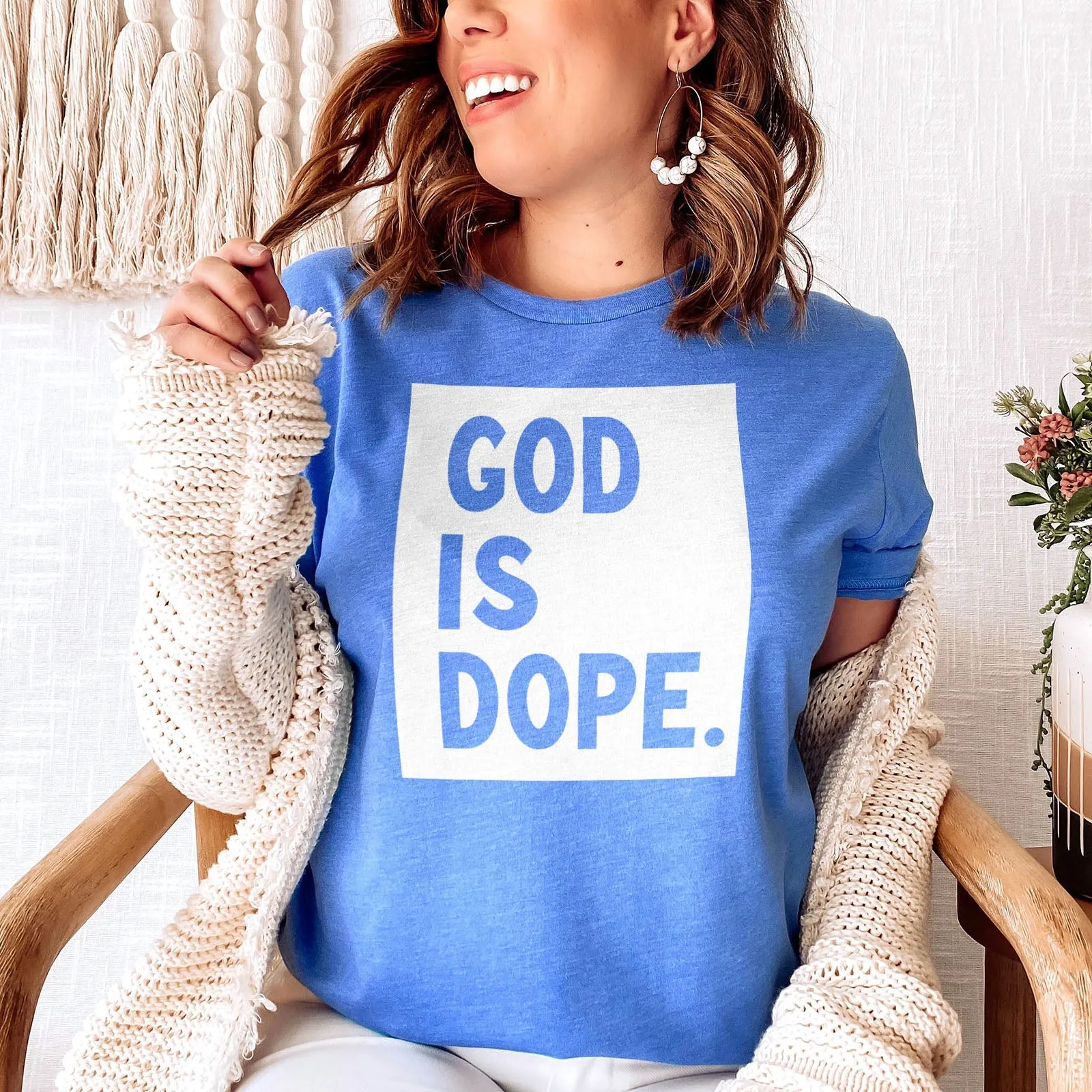 God is Dope Tee Shirts For Women - Christian Shirts for Women - Religious Tee Shirts