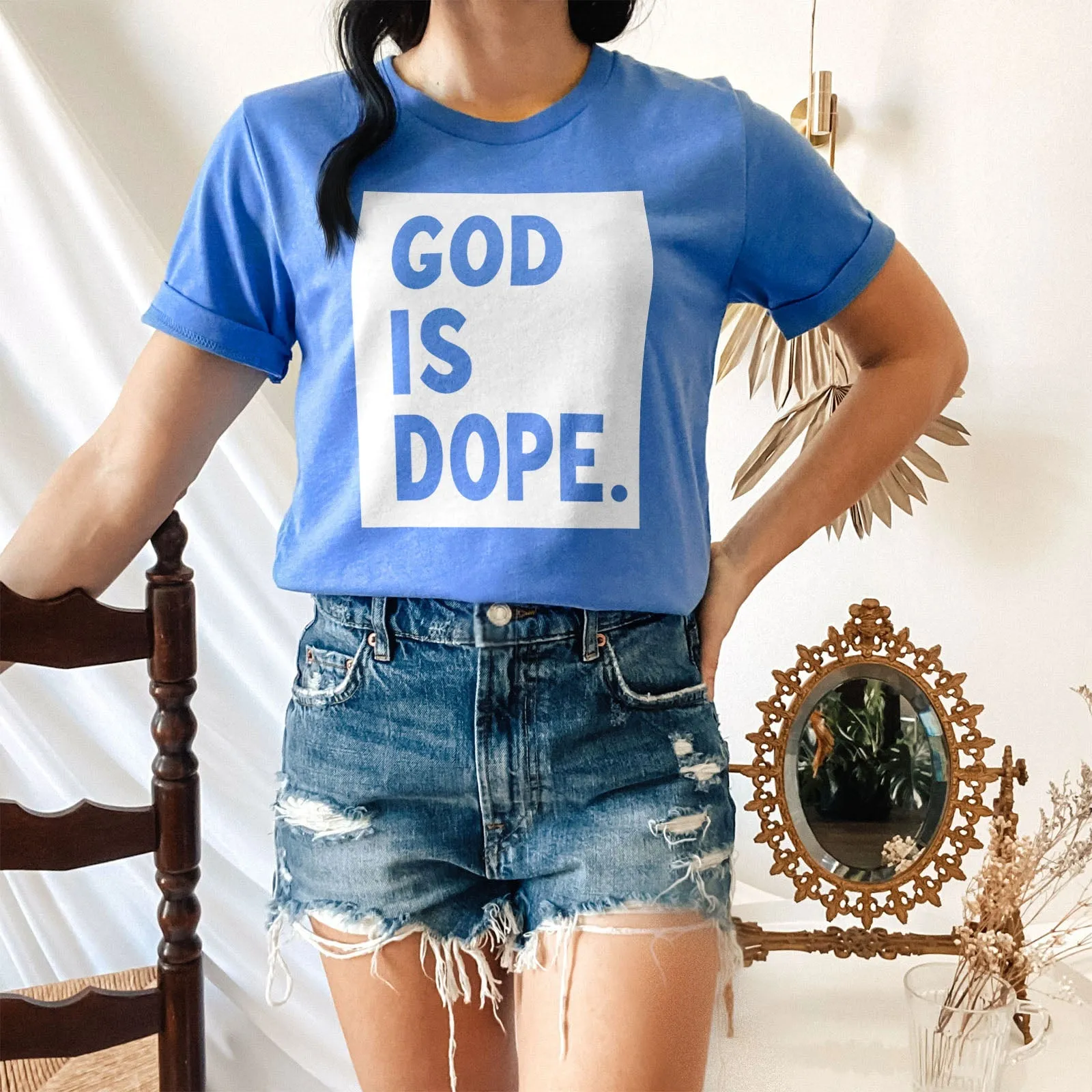 God is Dope Tee Shirts For Women - Christian Shirts for Women - Religious Tee Shirts