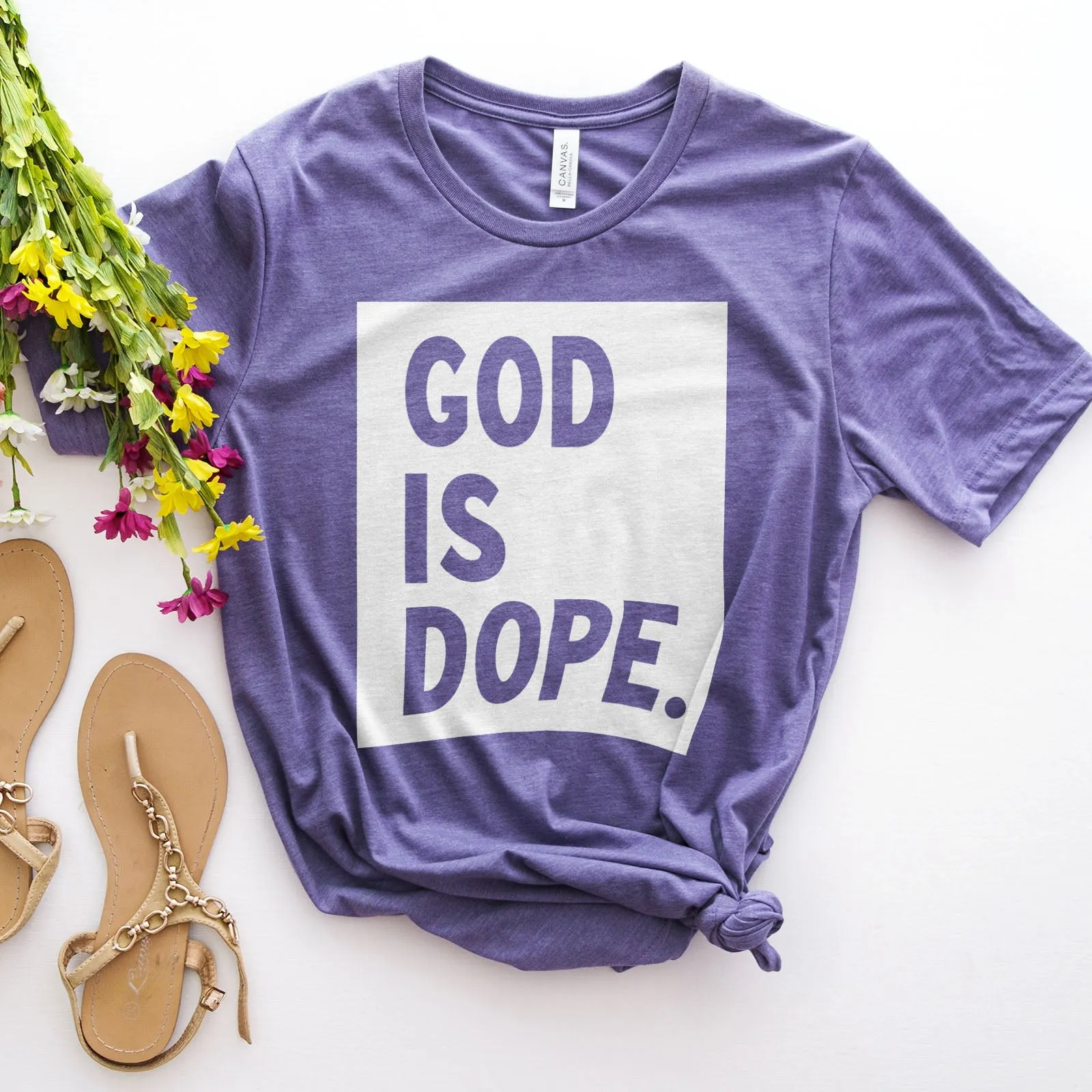 God is Dope Tee Shirts For Women - Christian Shirts for Women - Religious Tee Shirts