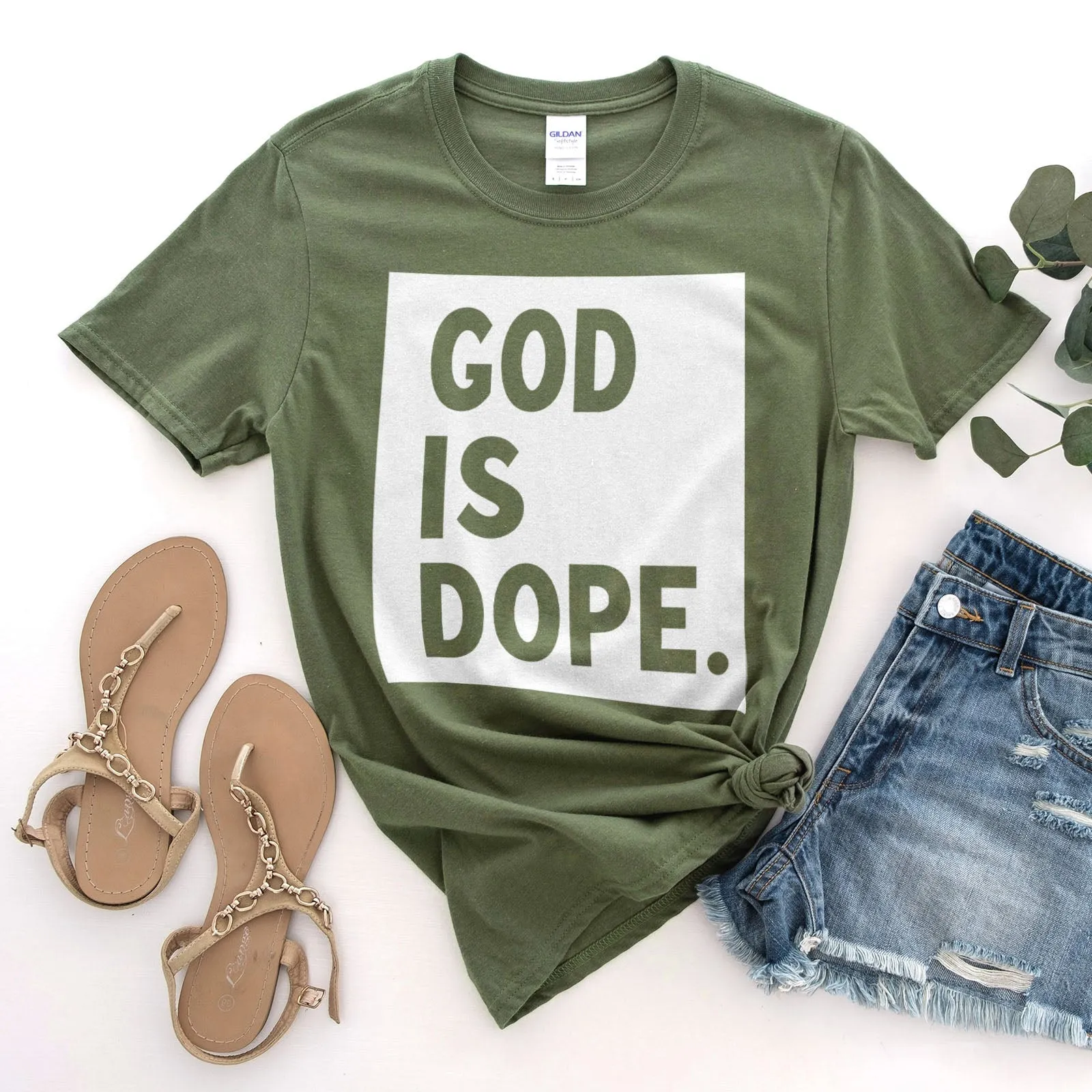 God is Dope Tee Shirts For Women - Christian Shirts for Women - Religious Tee Shirts