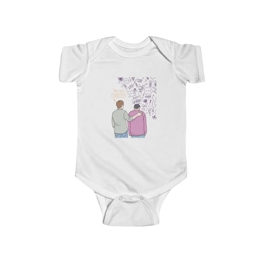 IAC KIDS Clothing Infant Fine Jersey Bodysuit / You are Worthy (Anxiety)