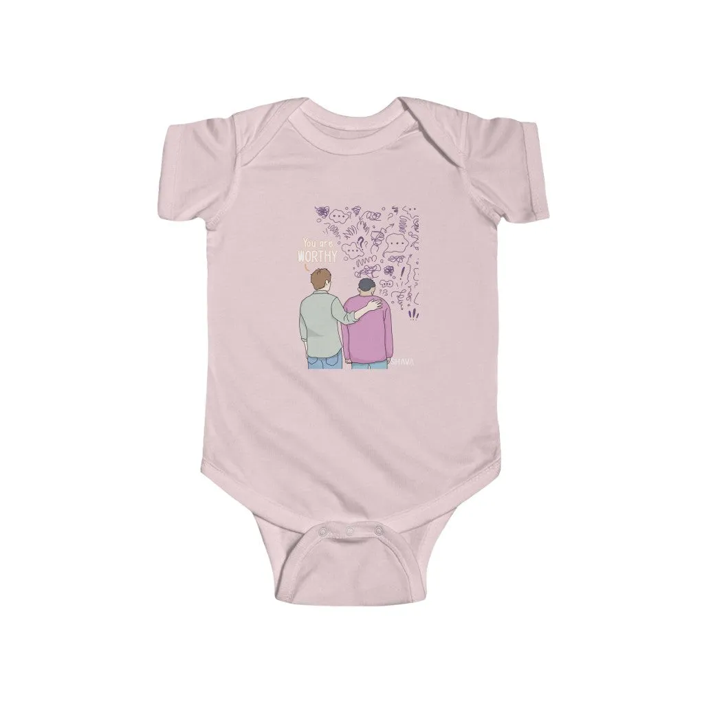 IAC KIDS Clothing Infant Fine Jersey Bodysuit / You are Worthy (Anxiety)