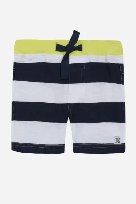 Jean Bourget Baby Boy Striped Shorts (Size 6M left)