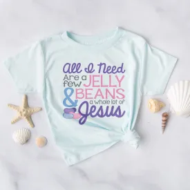 Jelly Beans & Jesus Tee Shirts For Women - Christian Easter T Shirts