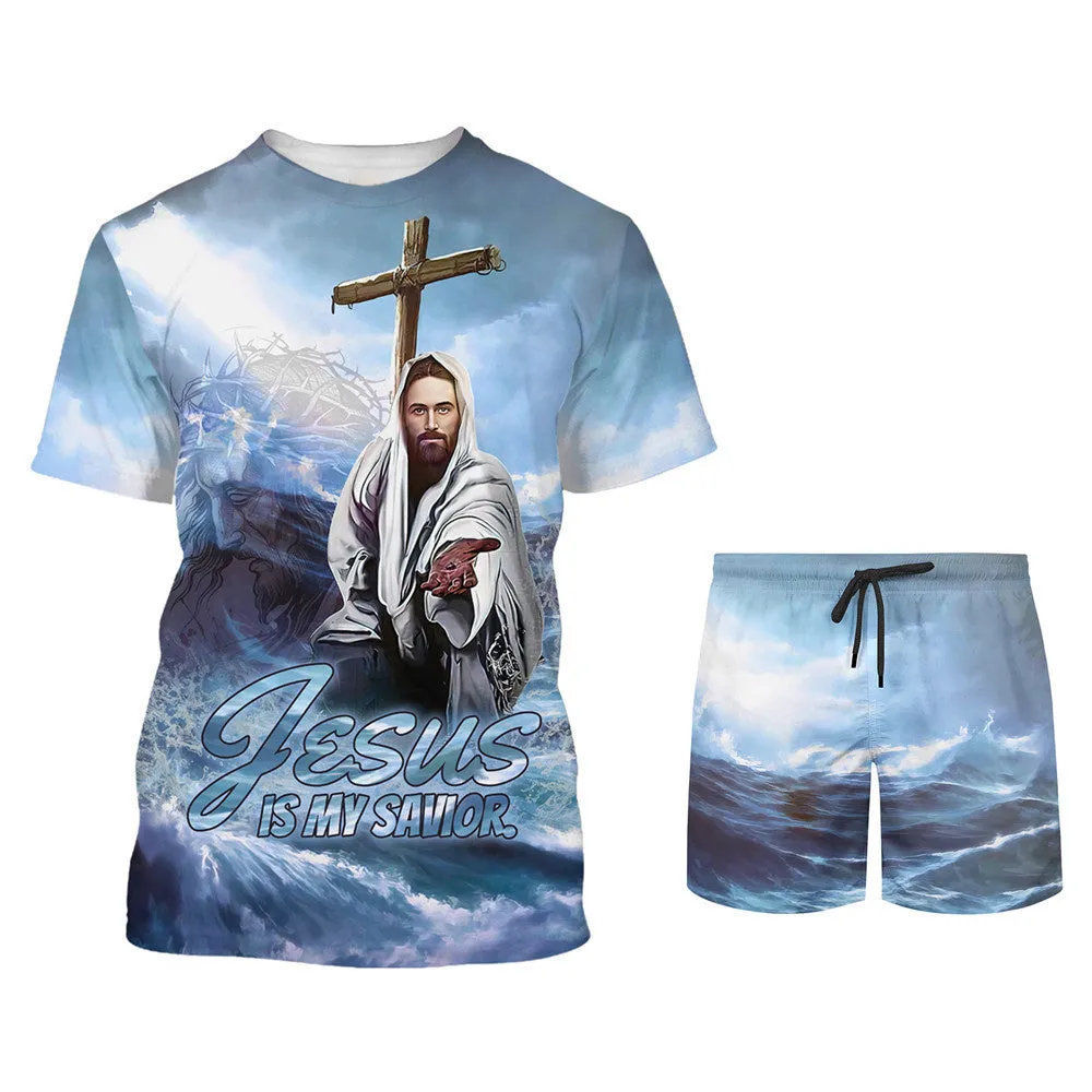 Jesus Give Me Hand Shirts - Jesus Is My Savior 3D All Over Printed Shirt for Men and Women