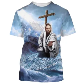 Jesus Give Me Hand Shirts - Jesus Is My Savior 3D All Over Printed Shirt for Men and Women