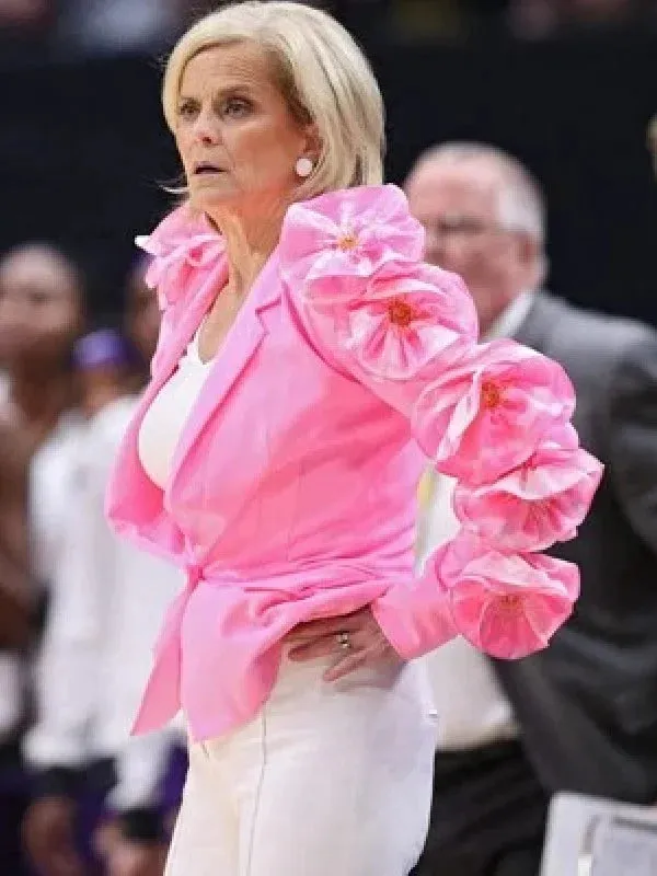 Kim Mulkey Pink Jacket