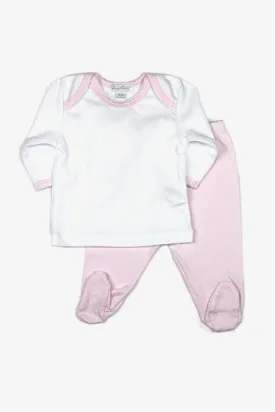 Kissy Kissy Pink Footie Baby Girl Set (Size 3M left)