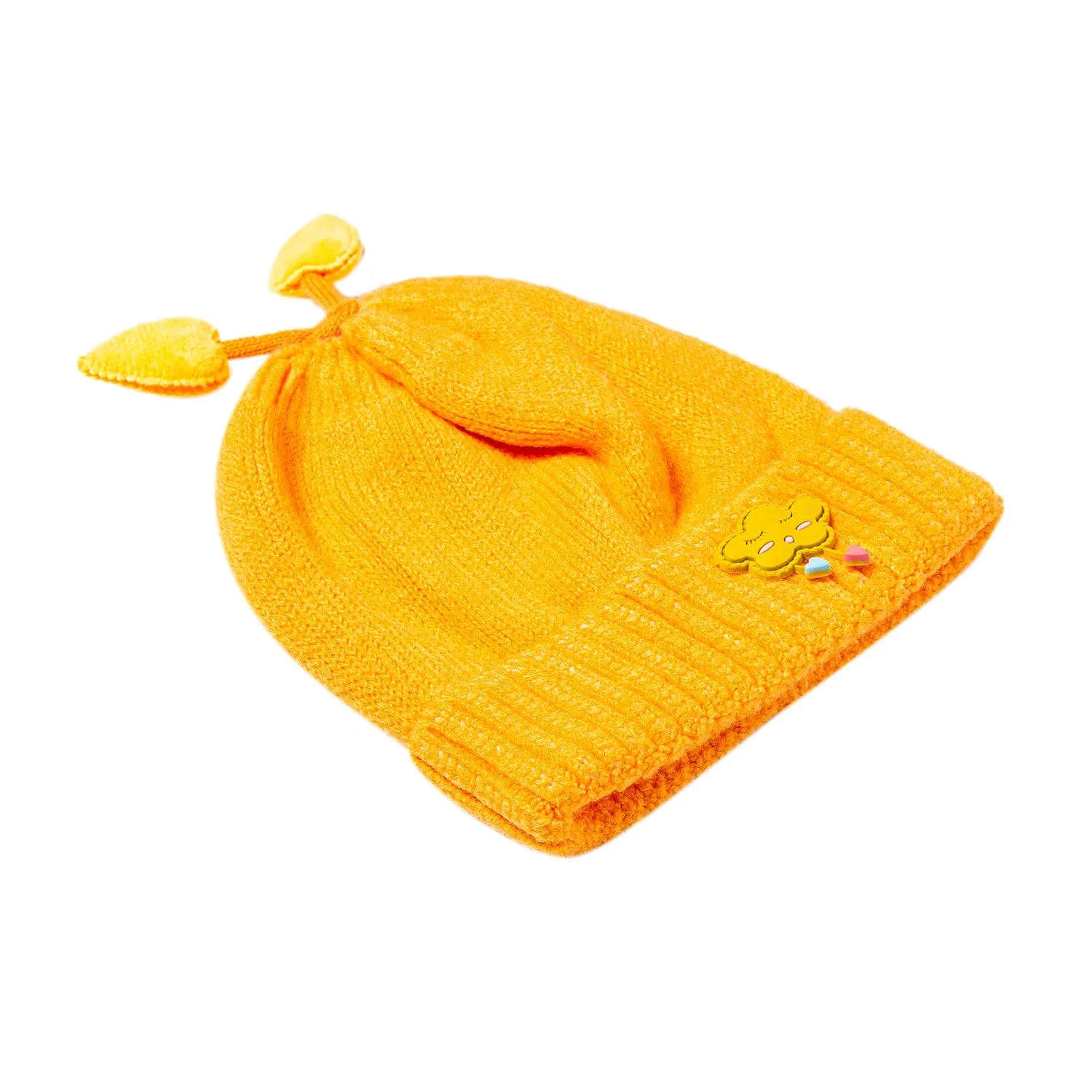 Knit Woollen Cap Winter Beanie Cloud Orange