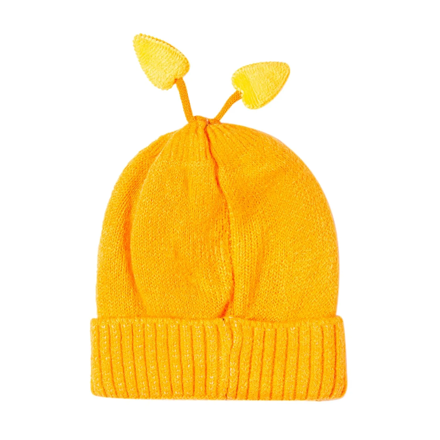 Knit Woollen Cap Winter Beanie Cloud Orange