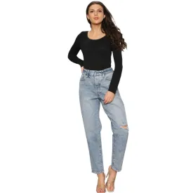 Ladies Denim Ripped Jeans