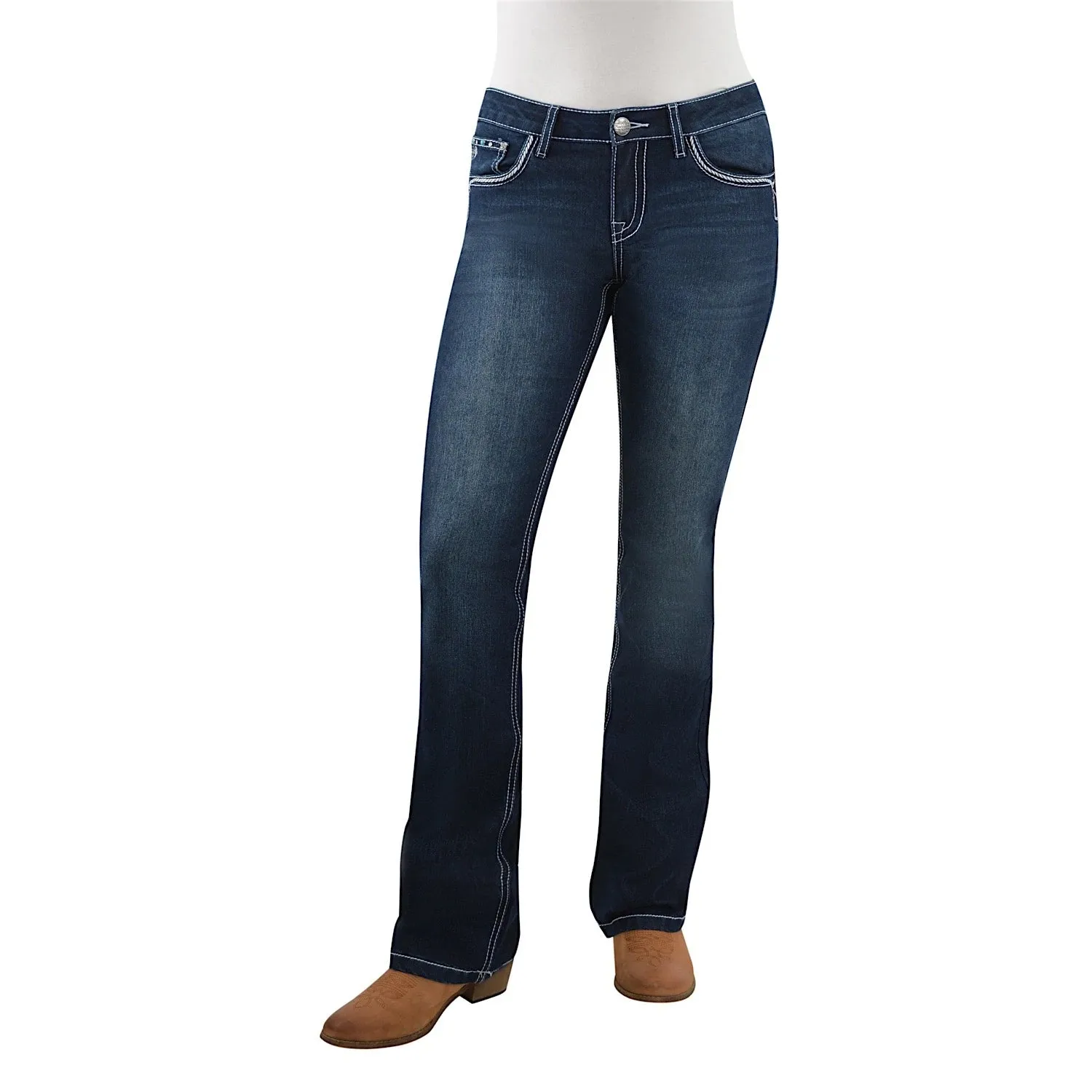 Ladies Pure Western Rhian Bootcut Jean - 34" Leg - PCP2208573