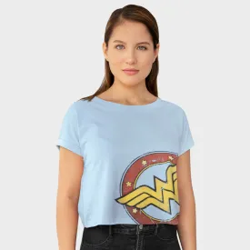 Ladies Wonder Woman Crop T-Shirt