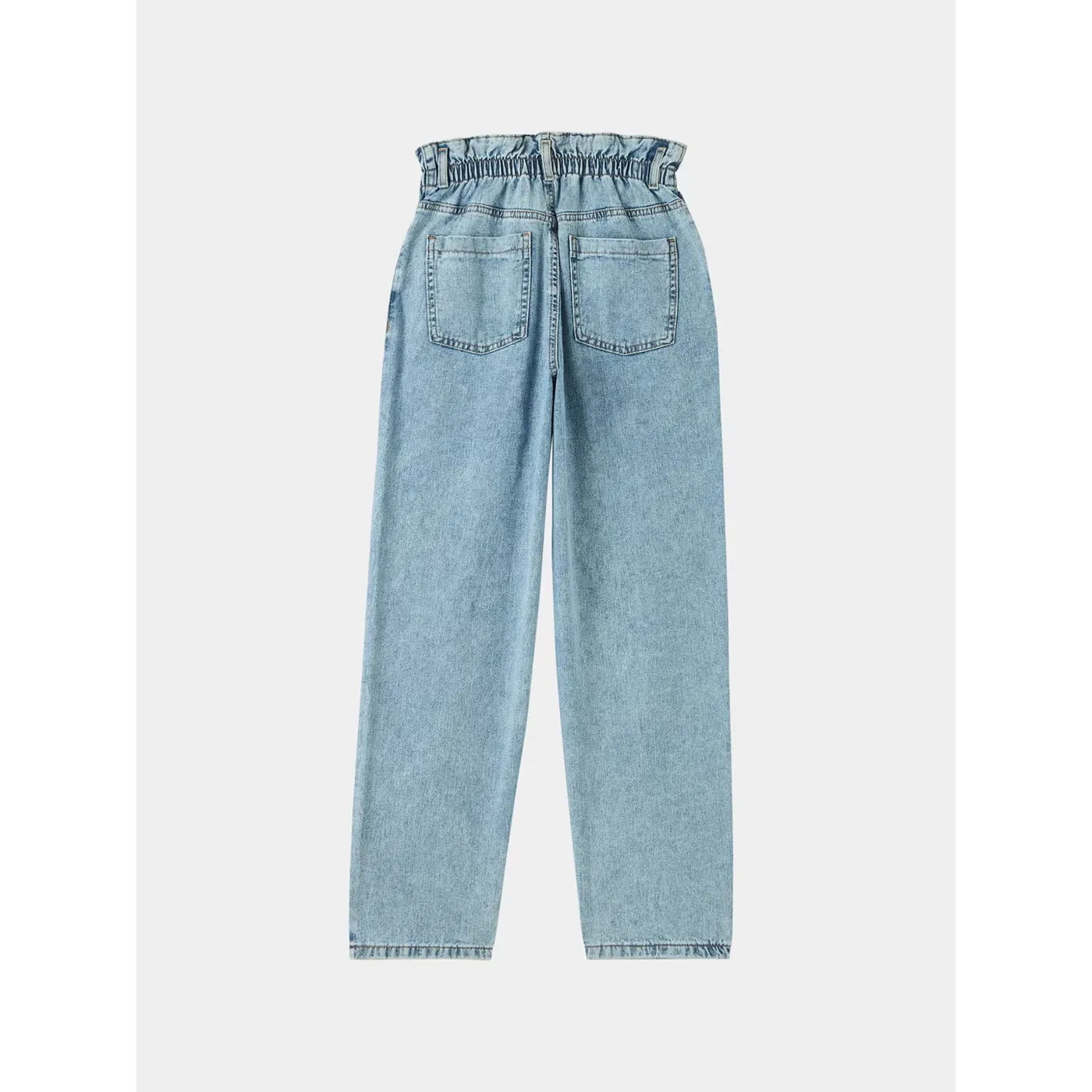 Light Blue Paper Bag Mom Jeans