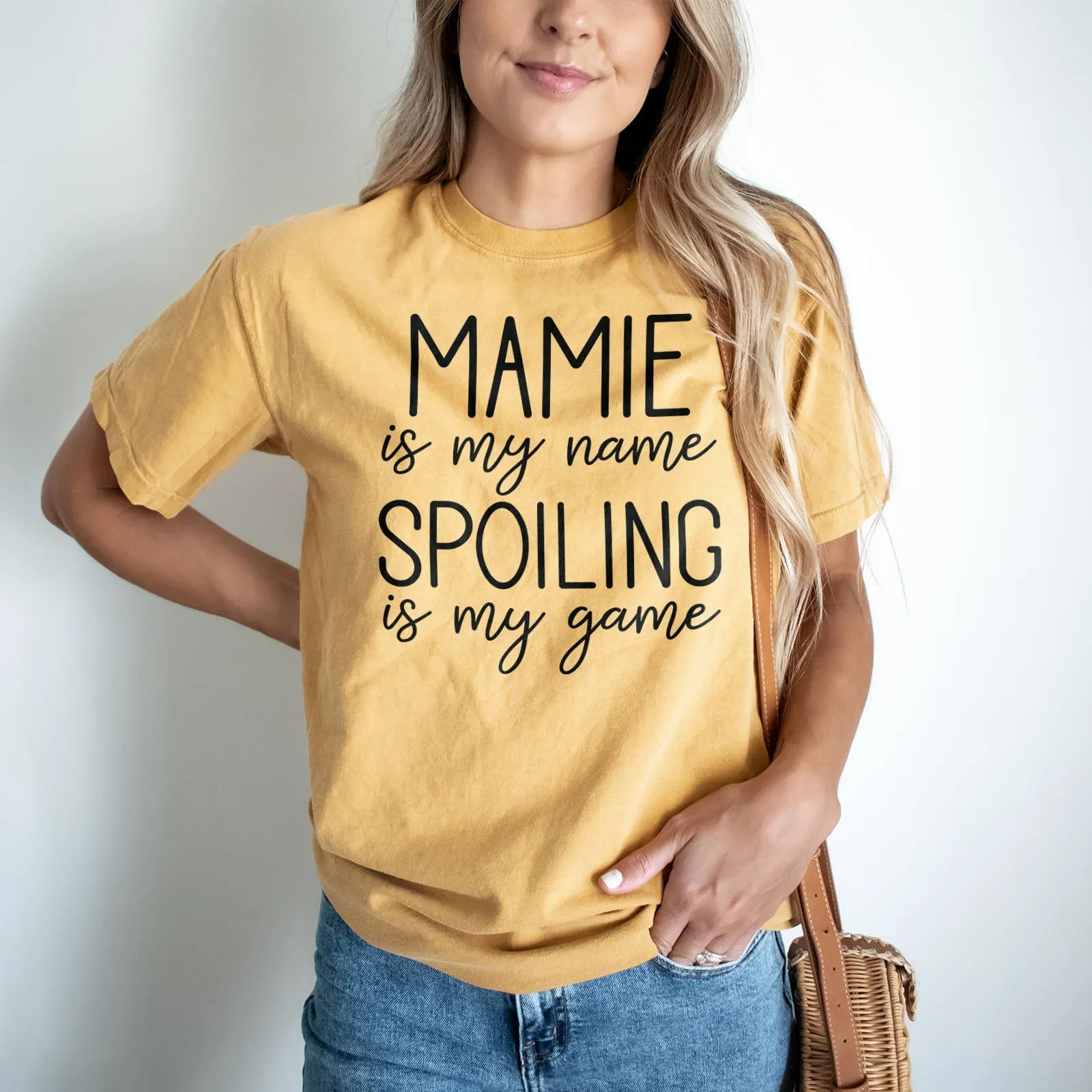 Mamie Is My Name Spoiling Is My Game Shirts For Women - Christian Shirts for Women - Religious Tee Shirts