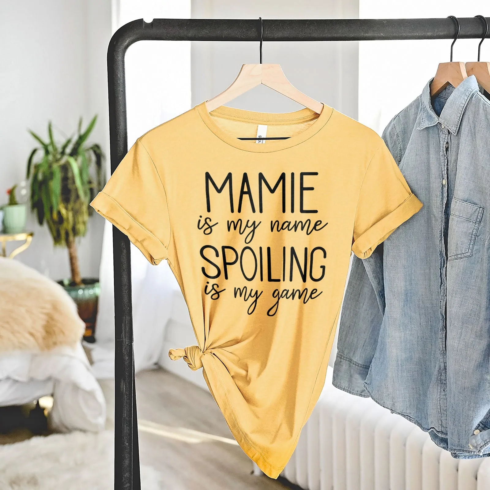 Mamie Is My Name Spoiling Is My Game Shirts For Women - Christian Shirts for Women - Religious Tee Shirts