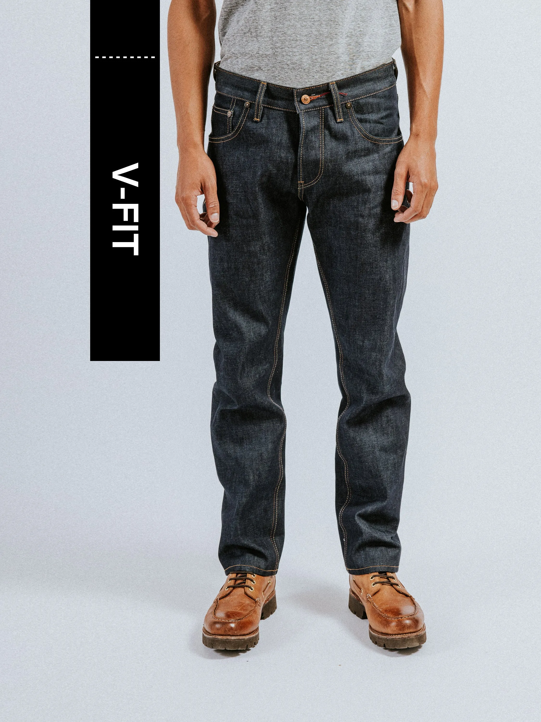 Men Japanese Heather Grey Selvedge