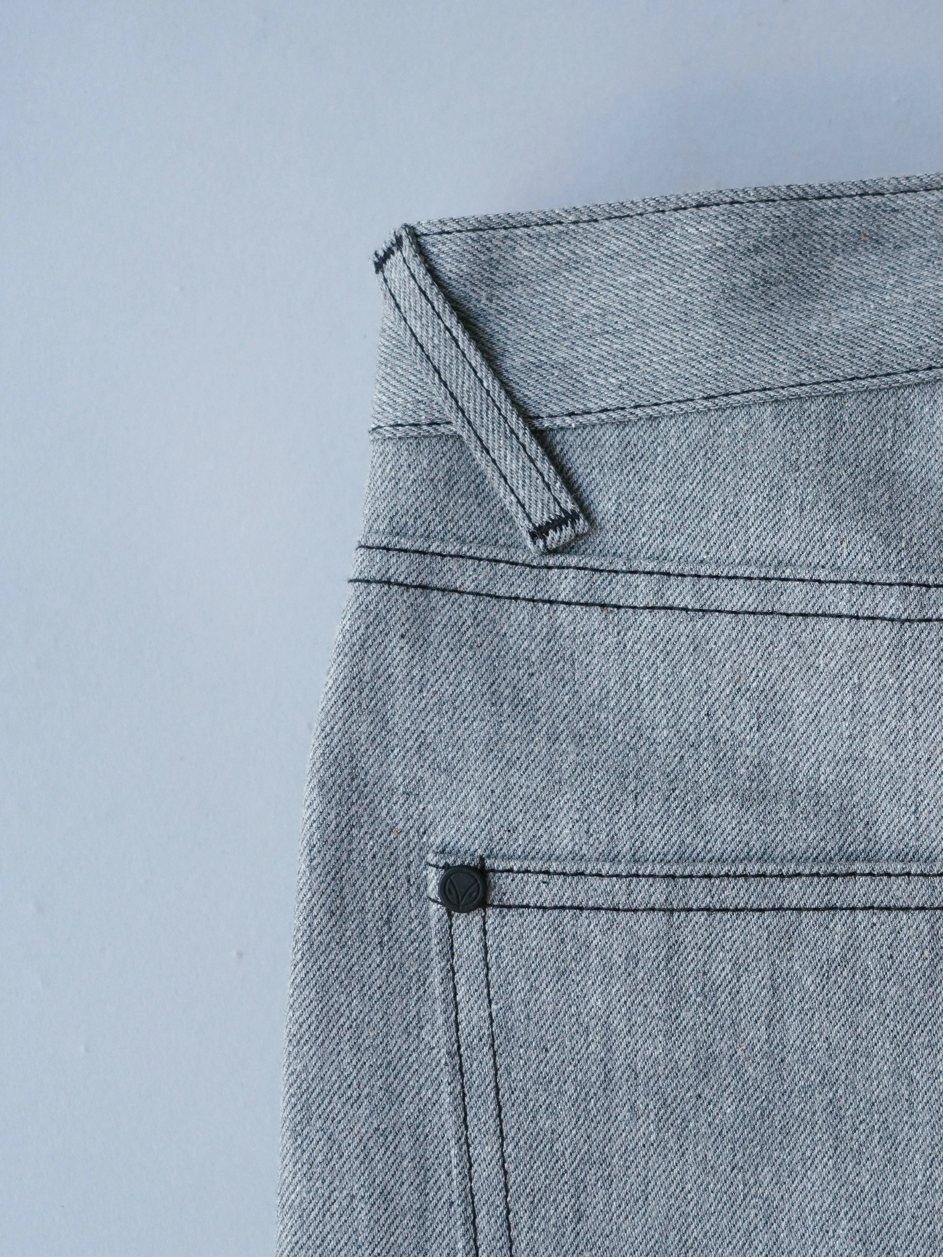 Men Japanese Heather Grey Selvedge