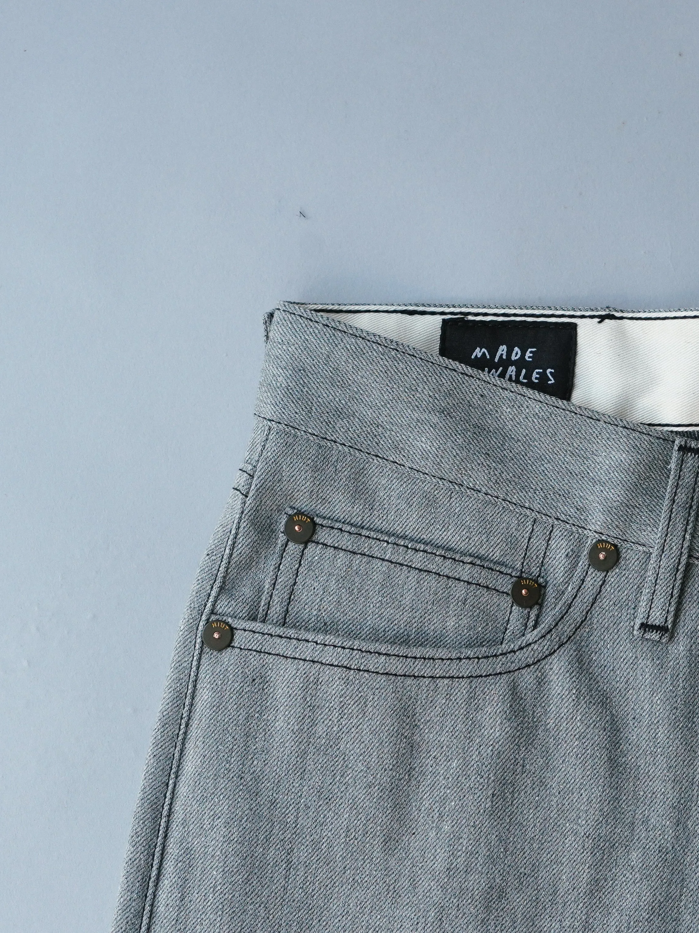 Men Japanese Heather Grey Selvedge