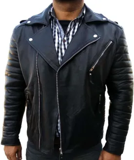 Men Leather Jacket Original Leather Classic Black Fashion Leather Jacket