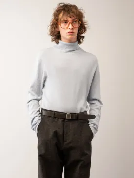 Men Turtleneck Sweater_Baby Blue