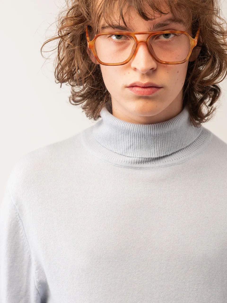 Men Turtleneck Sweater_Baby Blue