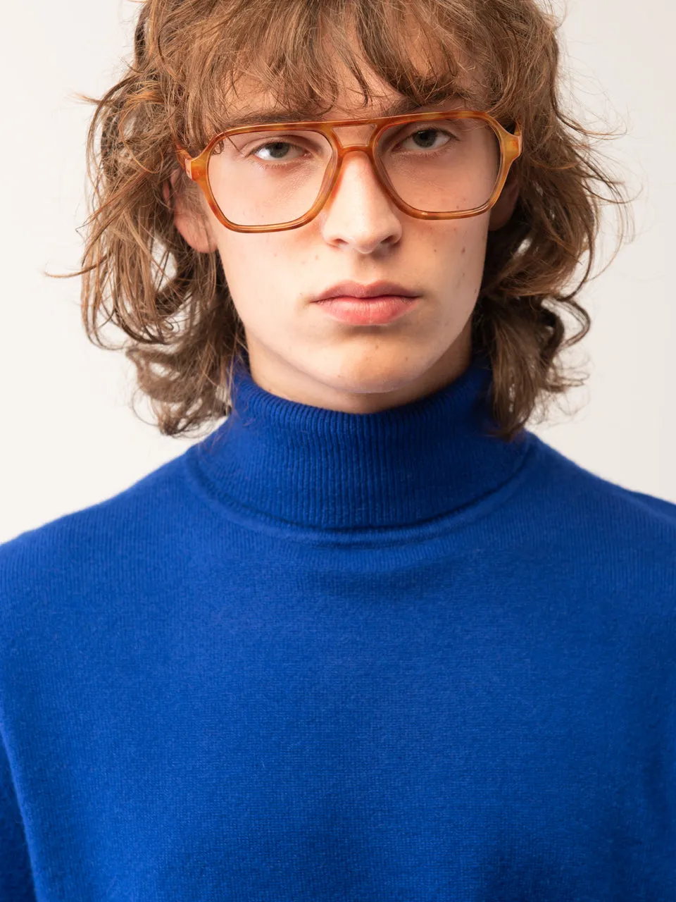 Men Turtleneck Sweater_Royal Blue