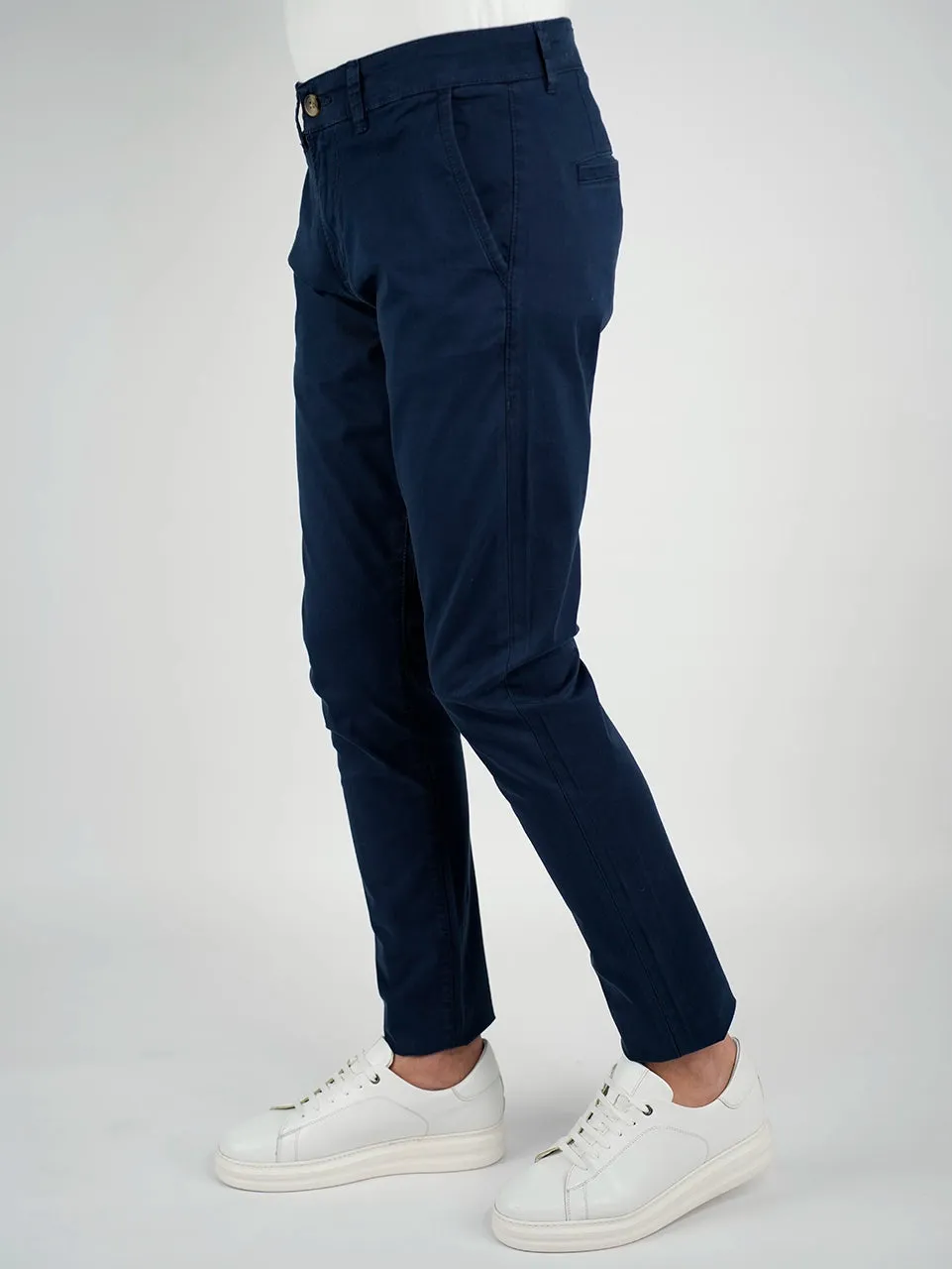 Navy Sport Chic Chino Pants