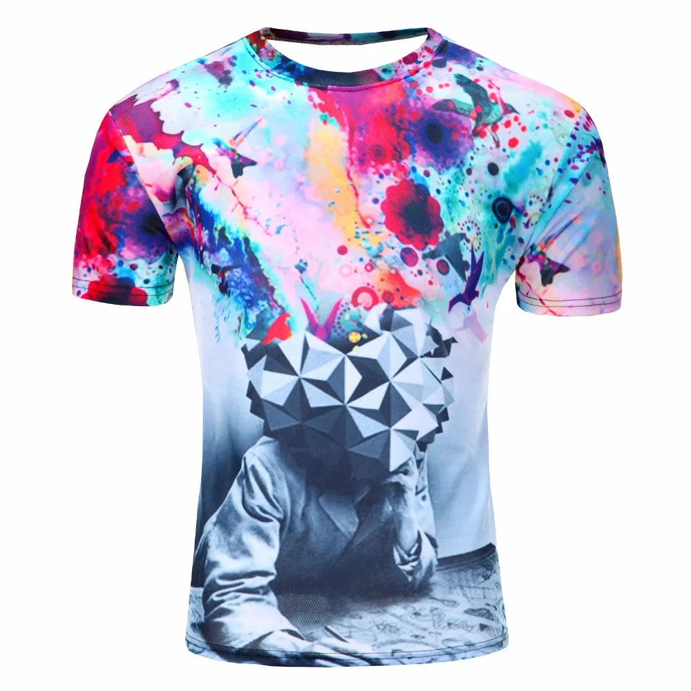 New Fashion 3D Printed Men T-shirt