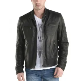 New Soft Slim Fit Genuine Leather jacket, Mens Fashion Jacket Men