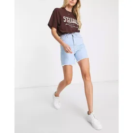 On Light Blue Denim Shorts