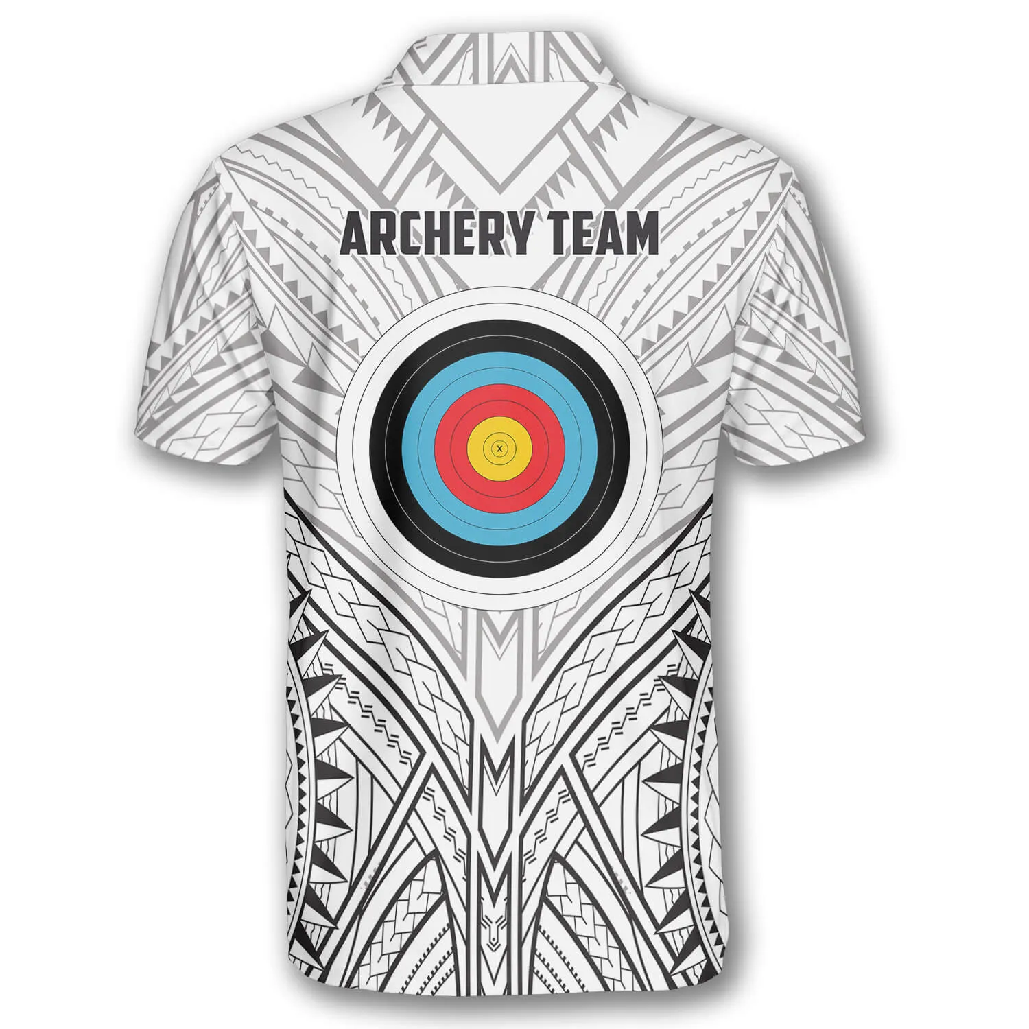 Personalized Archery Target White Tribal Custom Archery Shirts For Men, Gift for Team Archery Shirt