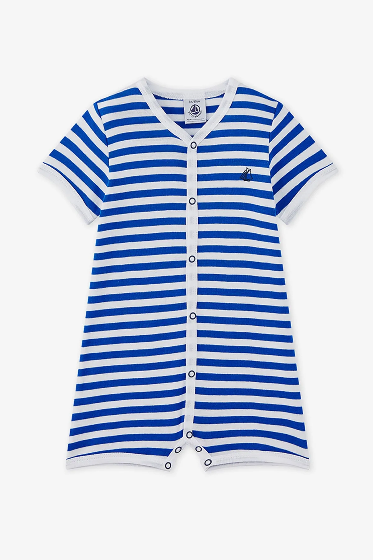 Petit Bateau Blue Stripe Romper