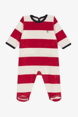 Petit Bateau Tremolo Footie - Red/White