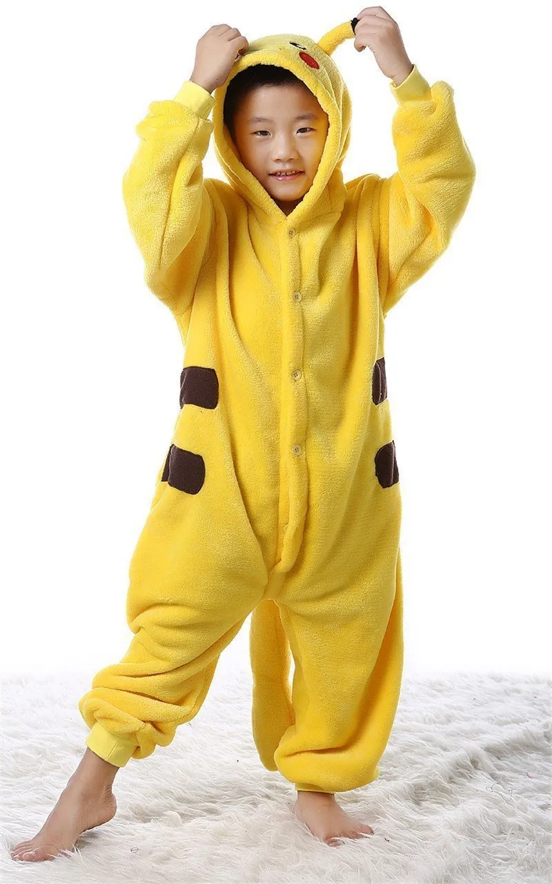 Pokemon Pikachu Kigurumionesies for Kids Animal Pajamas Costumes