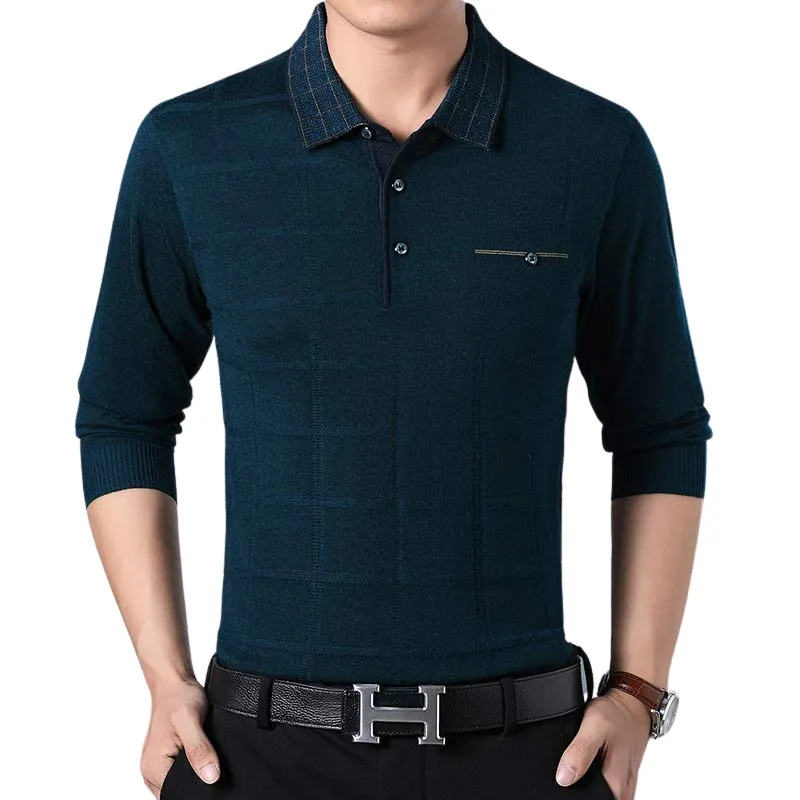 Pologize™ Buttoned Long Sleeve Polo Shirt