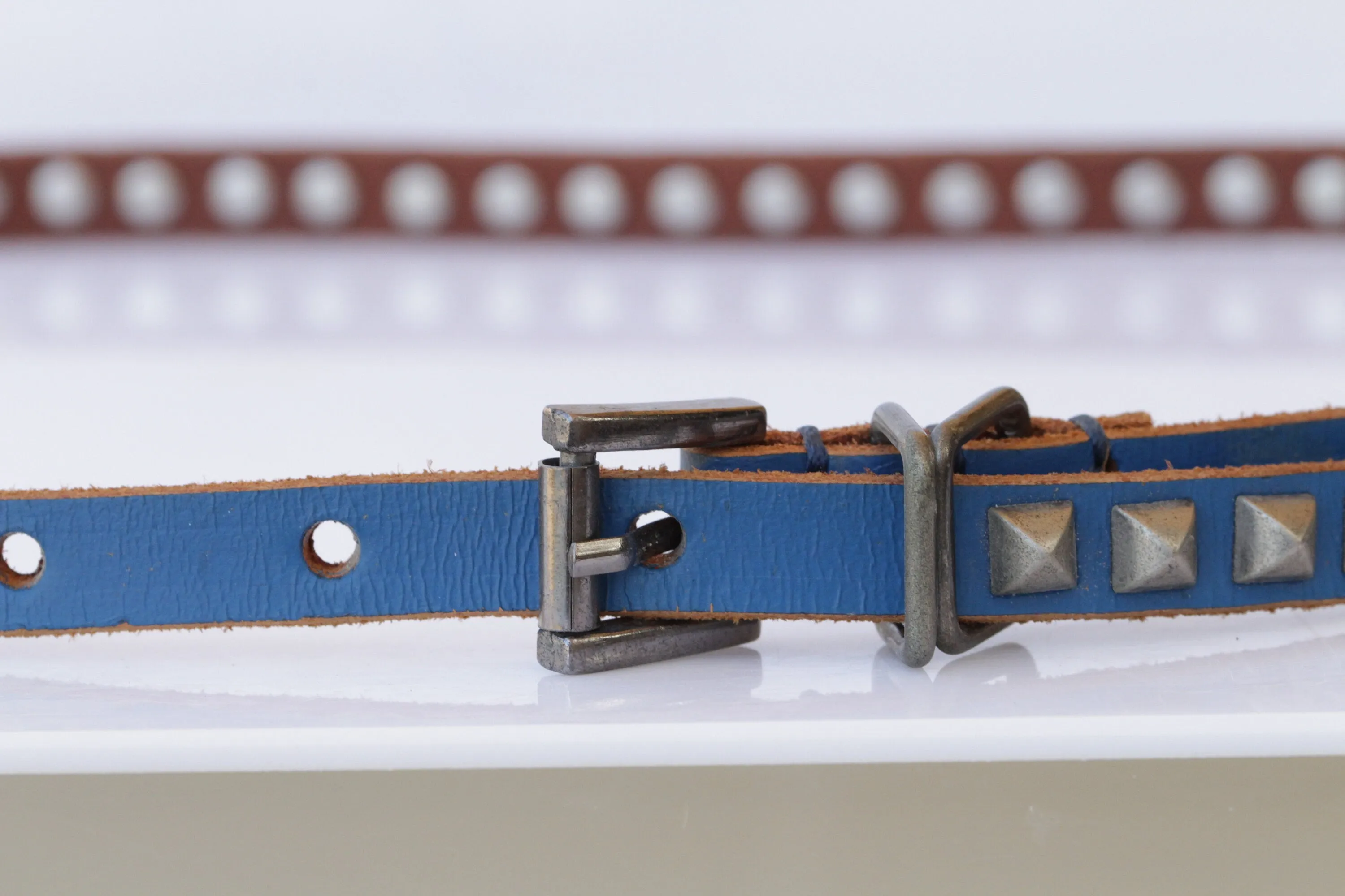 RED Leather belt