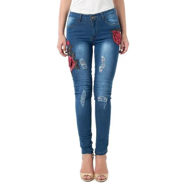 Ripped Jeans For Women Women Jeans Pencil Pants Denim Jeans