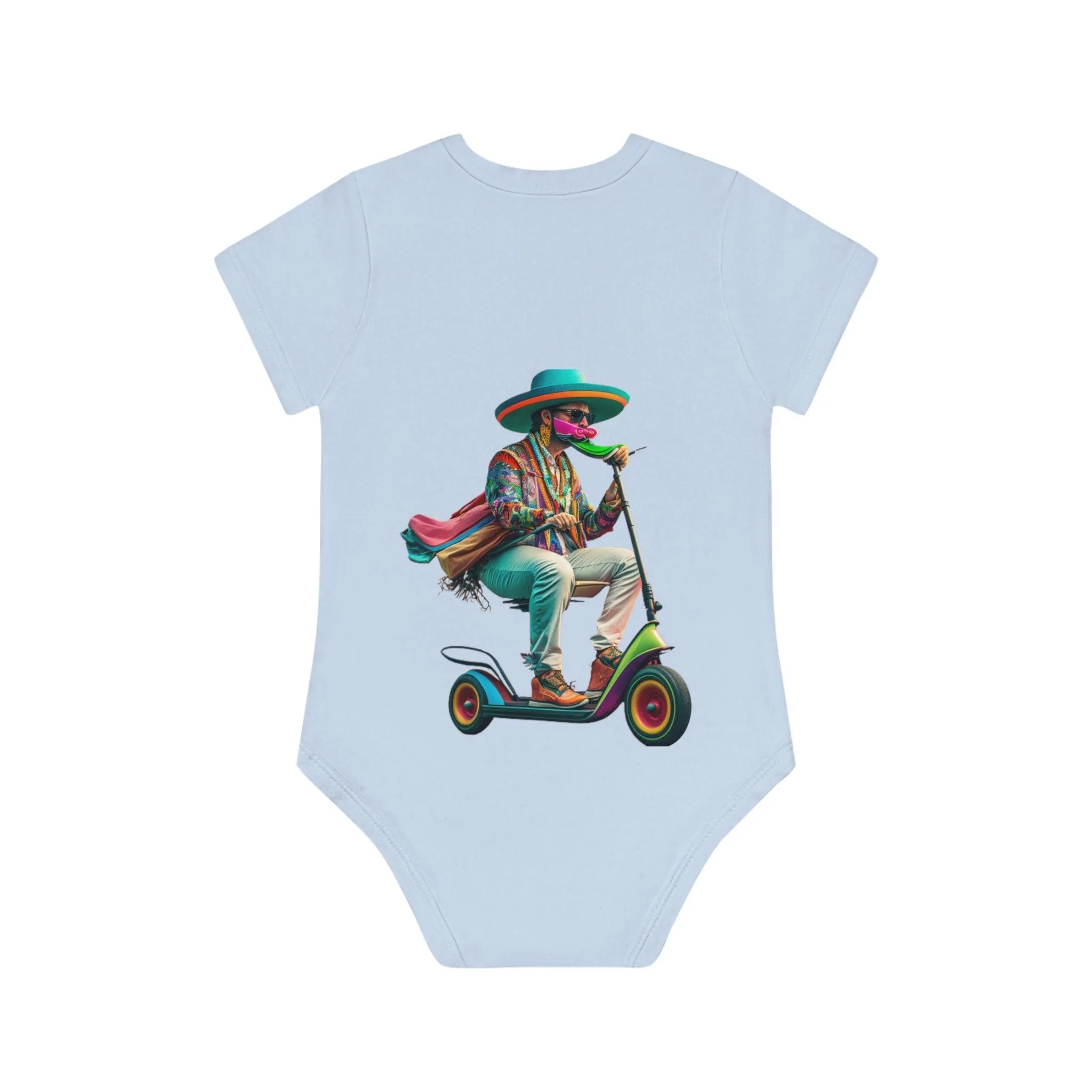 ,,SCOOTER BOY" Baby Organic Short Sleeve Bodysuit