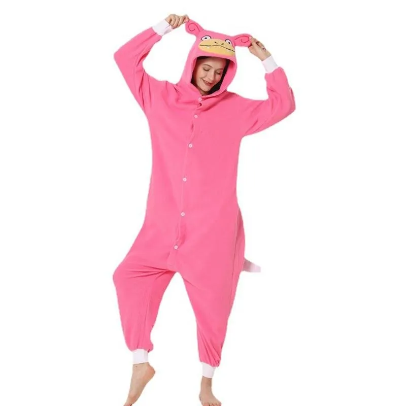 Slowpoke Kigurumi Onesies Anime Pokemon Pajamas Pyjamas Halloween Costume