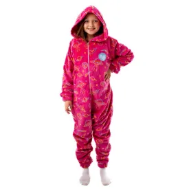 Snuggs Kids Blanket Onesie Fuchsia Space